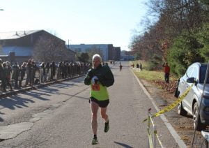 post marathon racing 2022 Turkey Chase crossing finish line