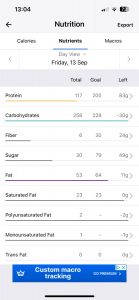 249 Marathon Project Week 5 Nutrition Friday