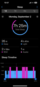 249 marathon project week 4 sleep monday