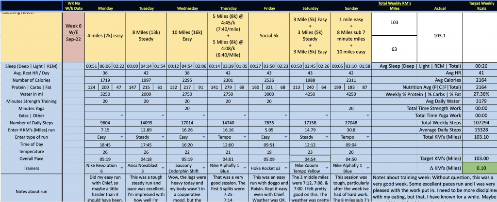 249 marathon project week 6 update