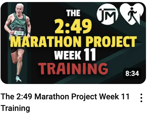 249 marathon project week 11 training