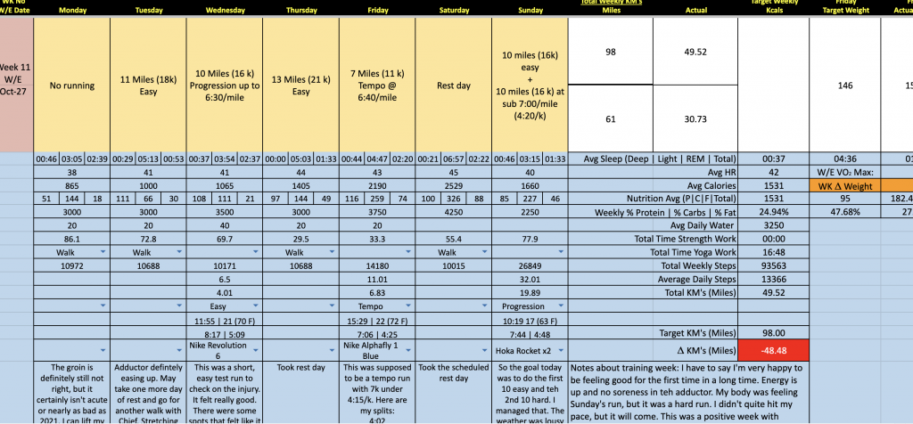 2:49 Marathon Project week 11 update log