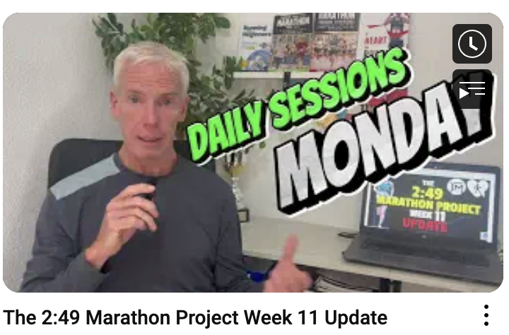 2:49 Marathon Project Week 11 Update Video